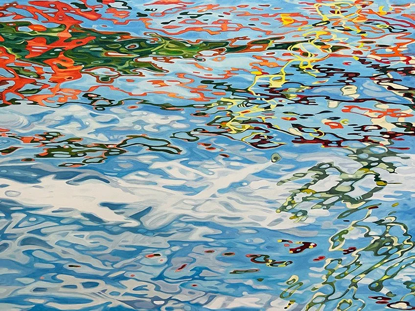 SUMMER SUN II 2025, 120 cm x 90 cm  /  47" x 35.4"  (oil on canvas) Sold, Sydney, Australia