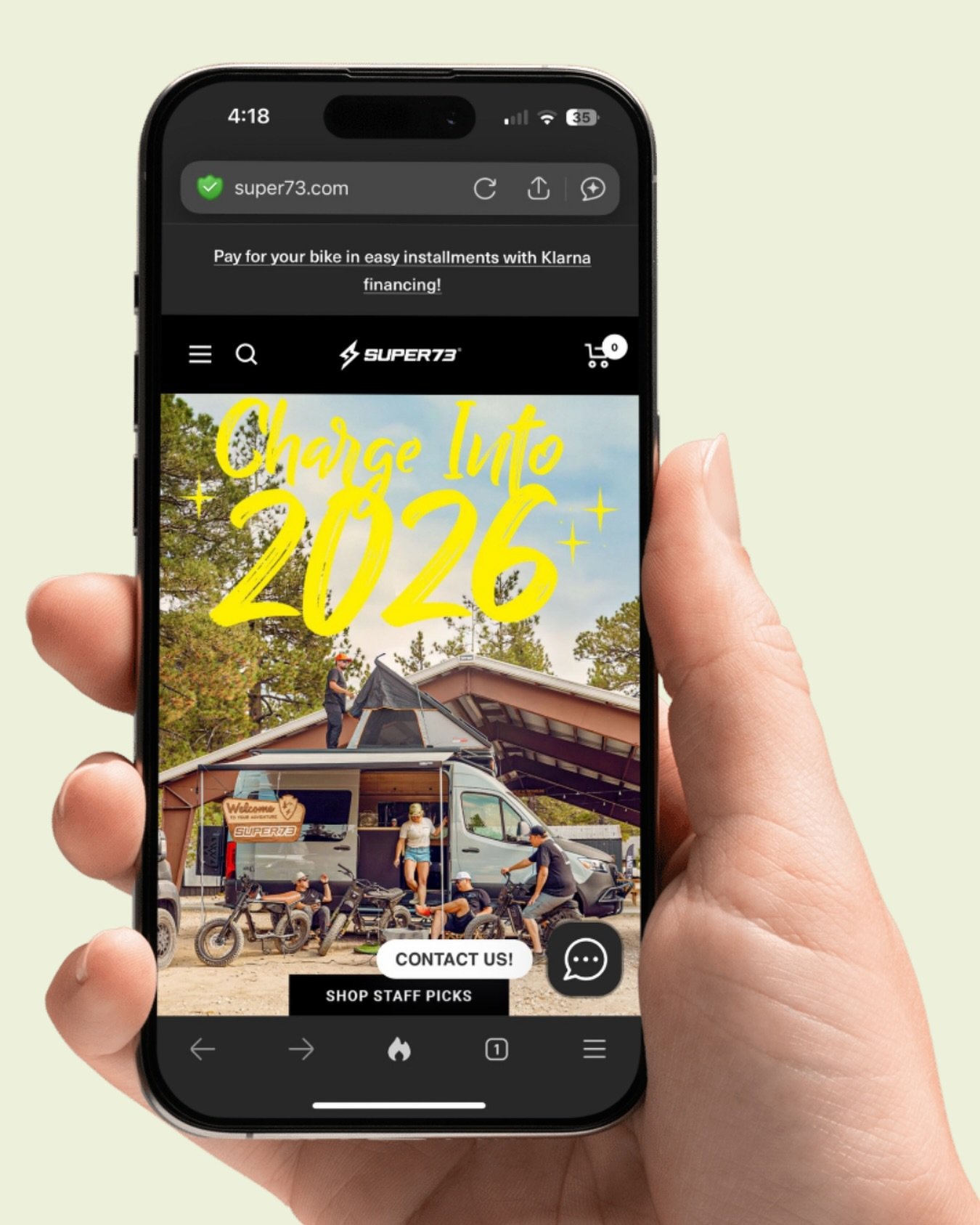 Thanks for the homepage love @super73 ! Y&rsquo;all go get yourself a new bike for the New Year ⚡️