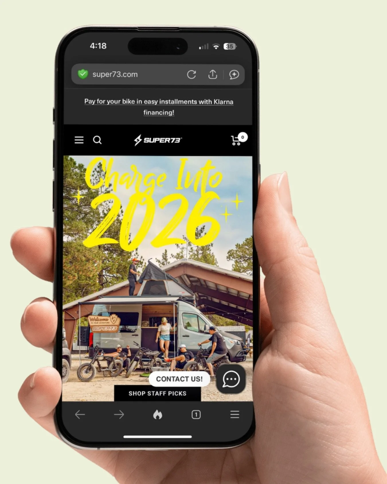 Thanks for the homepage love @super73 ! Y&rsquo;all go get yourself a new bike for the New Year ⚡️