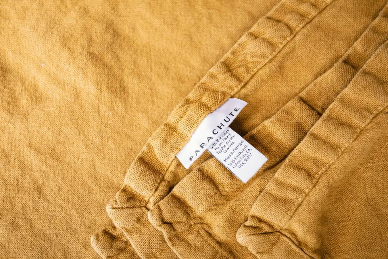 Premium Parachute bedding detail inside luxury Mercedes Sprinter camper van