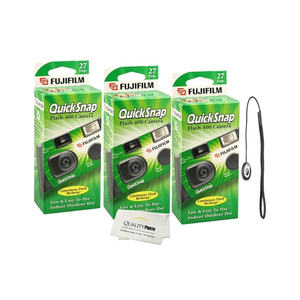 Fujifilm QuickSnap Disposable Camera, 3-Pack