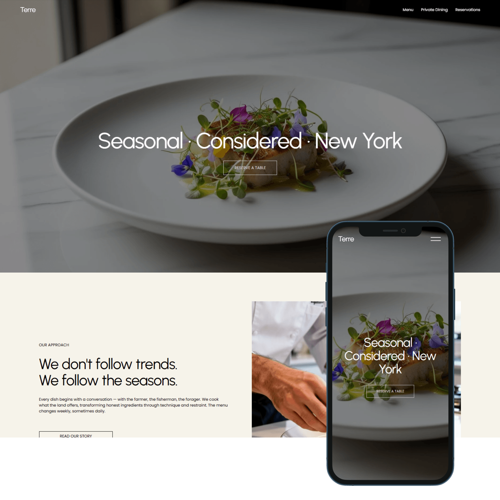 Terre - Squarespace 7.1 Website Template