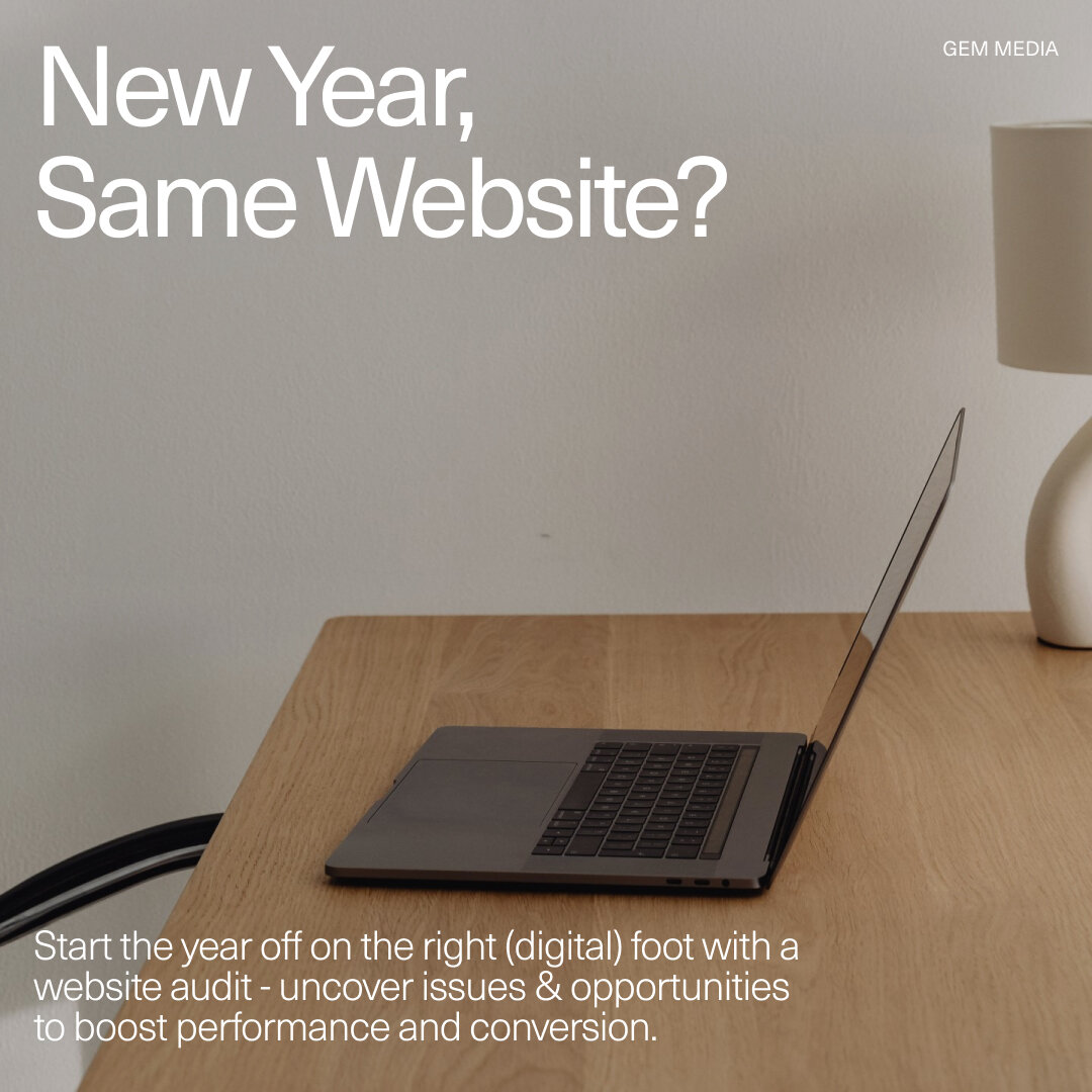 Start the year off on the right (digital) foot with a website audit - uncover issues &amp; opportunities to boost performance and conversion 💼✨

Benefits of a website audit:
✨ Identify areas for improvement
✨ Enhance user experience
✨ Increase websi