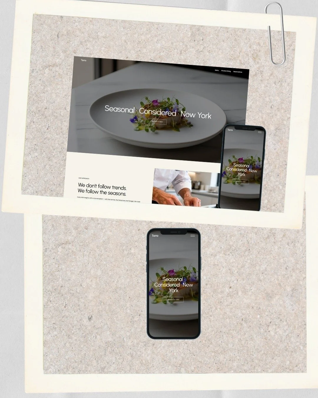 Designed for restaurants that understand their digital presence is part of the experience.

This Squarespace template was created for brands where detail matters. Where the ambience, the menu, the space and the online presence all speak the same lang