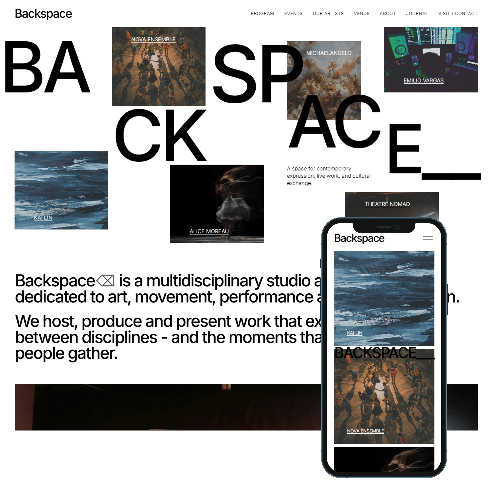 Backspace - Squarespace 7.1 Website Template