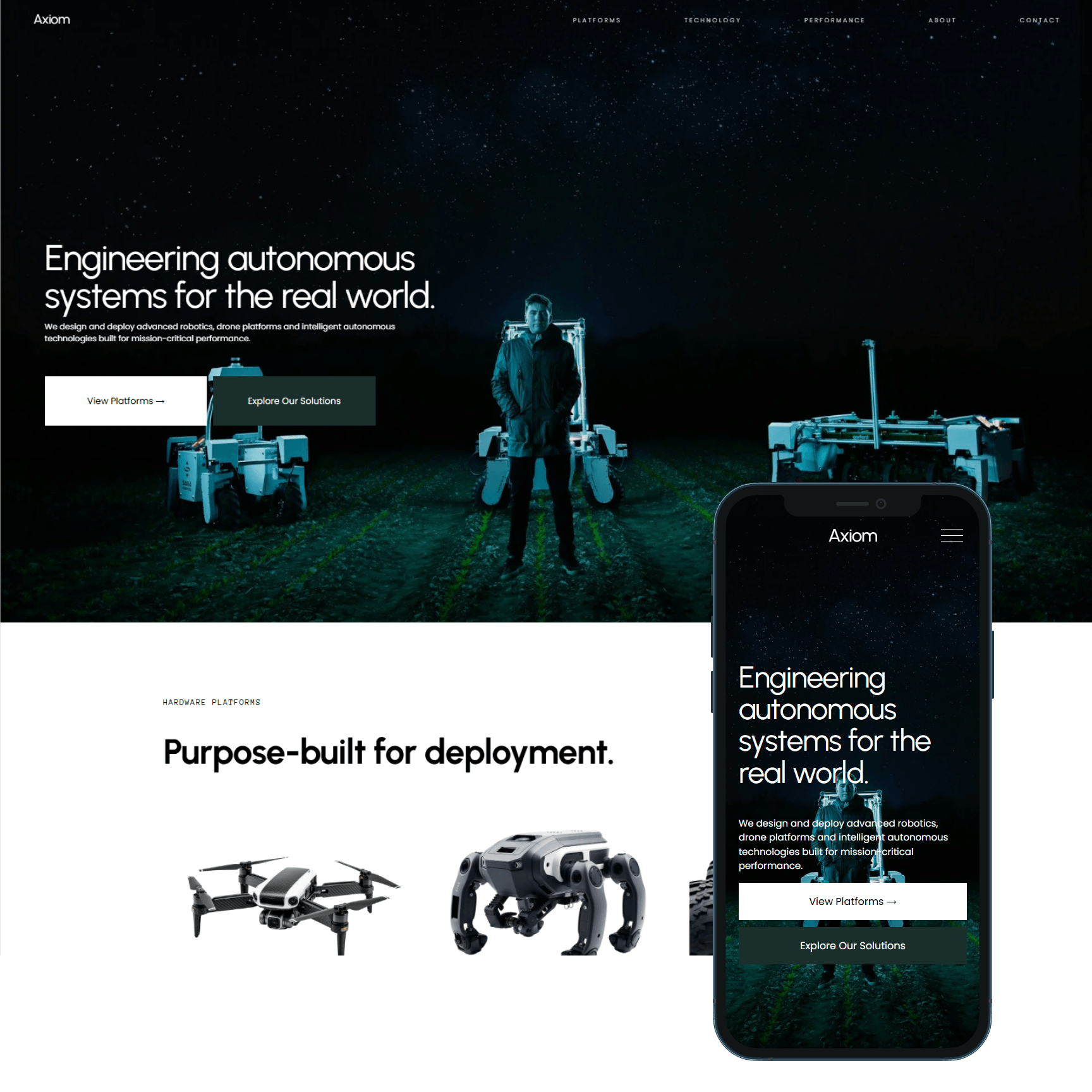 Axiom - Squarespace 7.1 Website Template