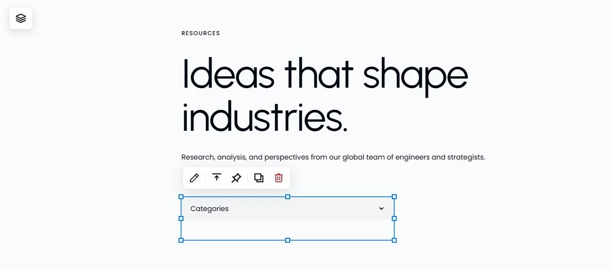 how to make Squarespace archive dropdown full width