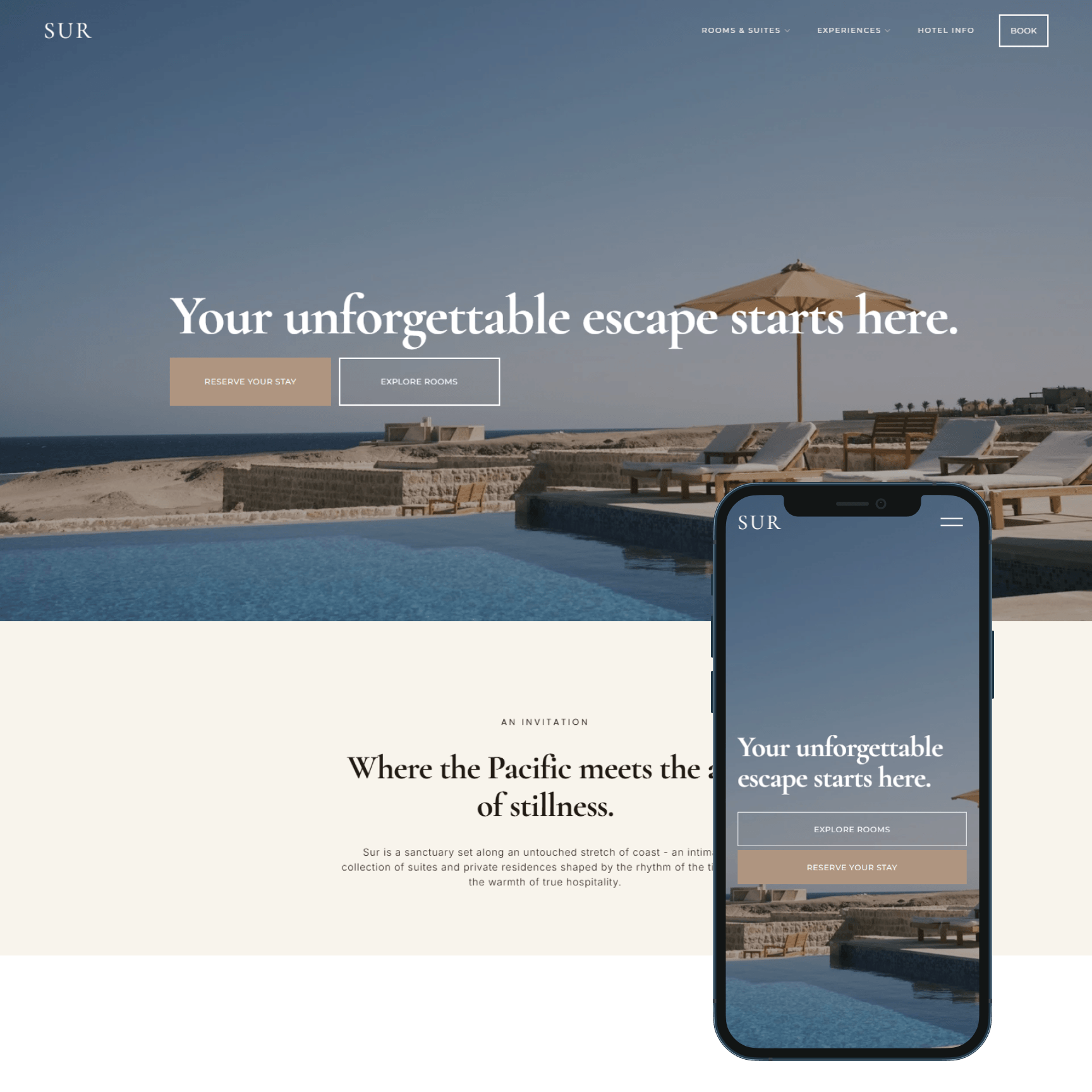 Sur - Squarespace 7.1 Website Template