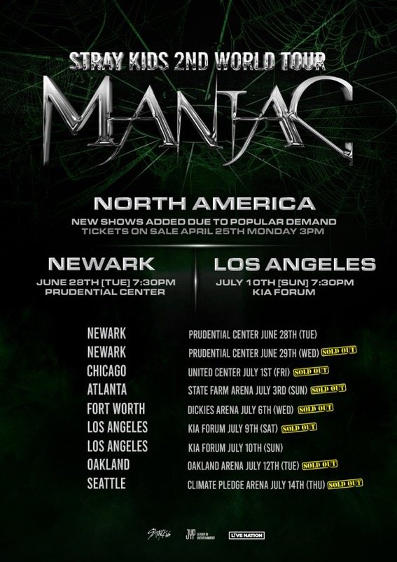 Stray Kids 2nd World Tour : Maniac - Los Angeles