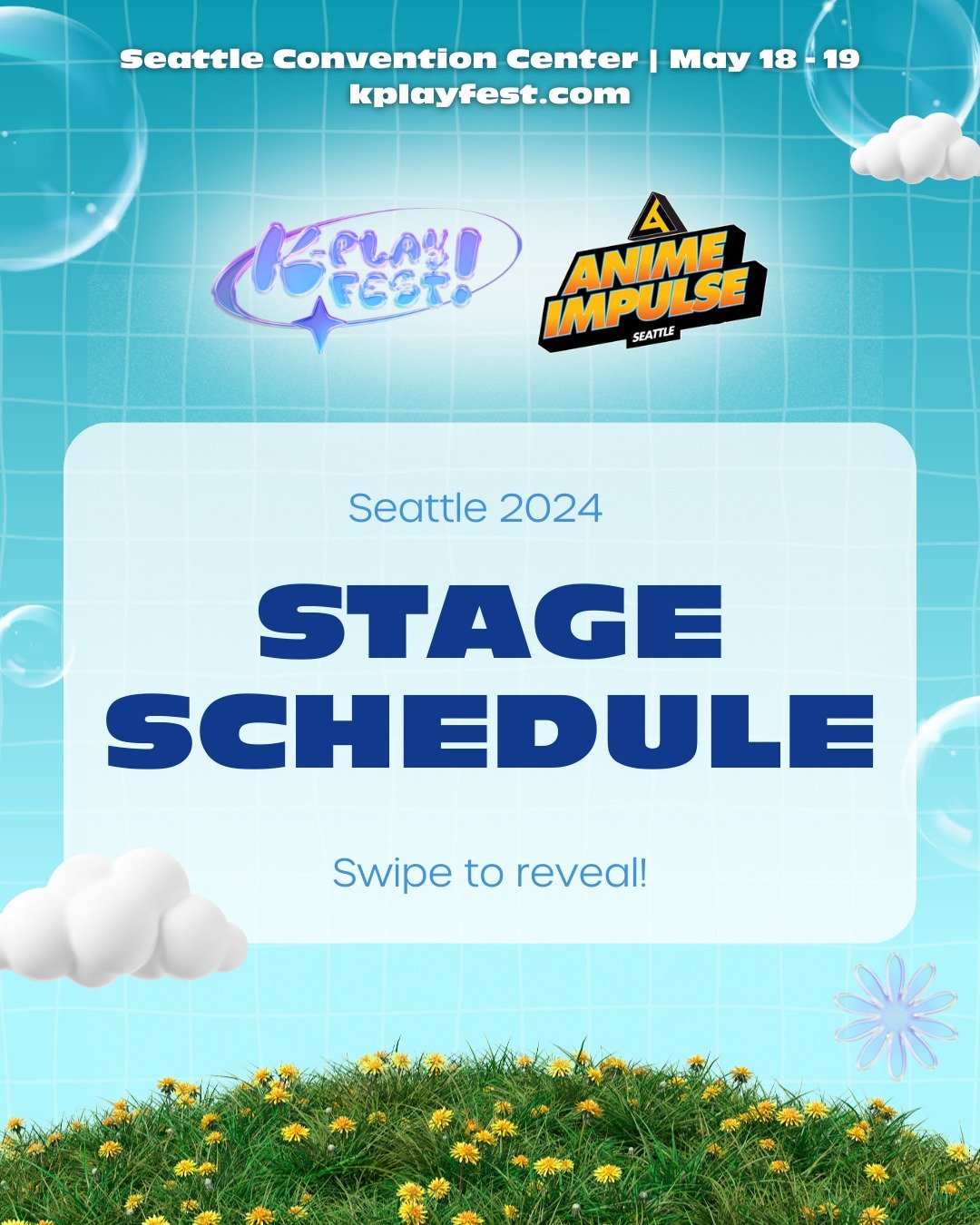 Remember me, sting like a BEE 🐝 and take a moment to check out our STAGE SCHEDULE! We will be having a COLLAB STAGE with the one and only @animeimpulse 💛 We&rsquo;re so excited to BATTER UP ⚾ with these performances 😉 and special programming! 🕺

