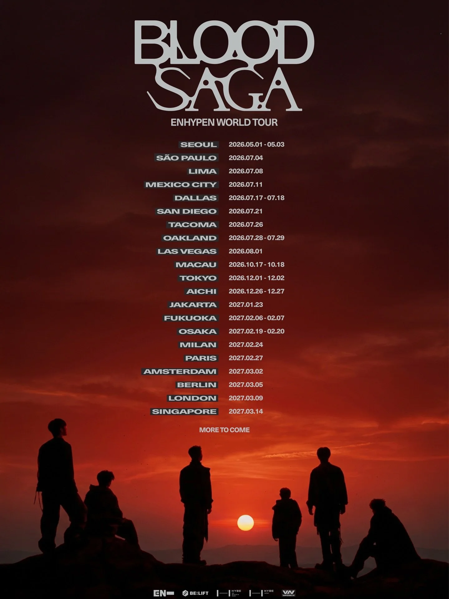 ENHYPEN WORLD TOUR 'BLOOD SAGA'