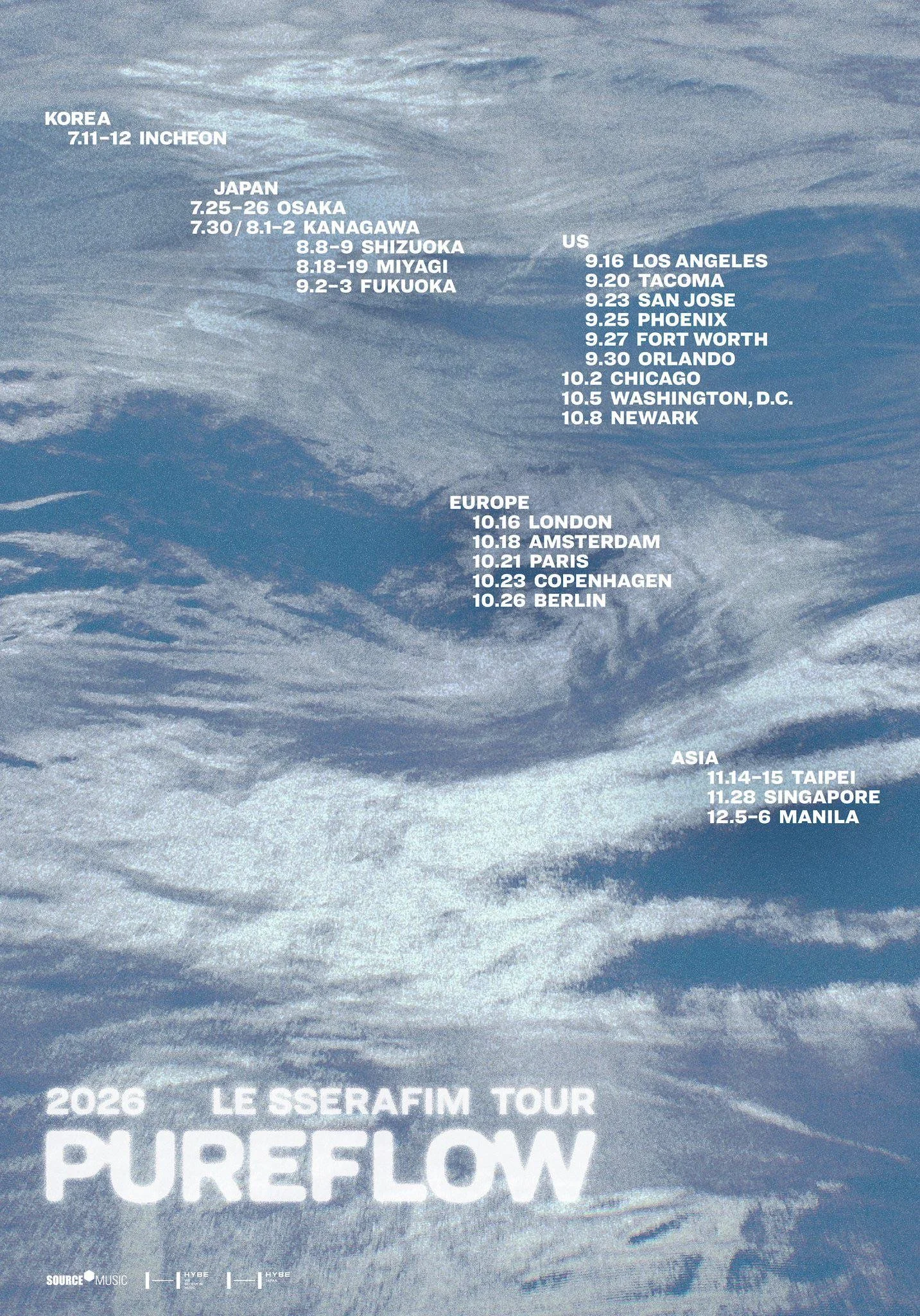 LE SSERAFIM WORLD TOUR [PUREFLOW] 