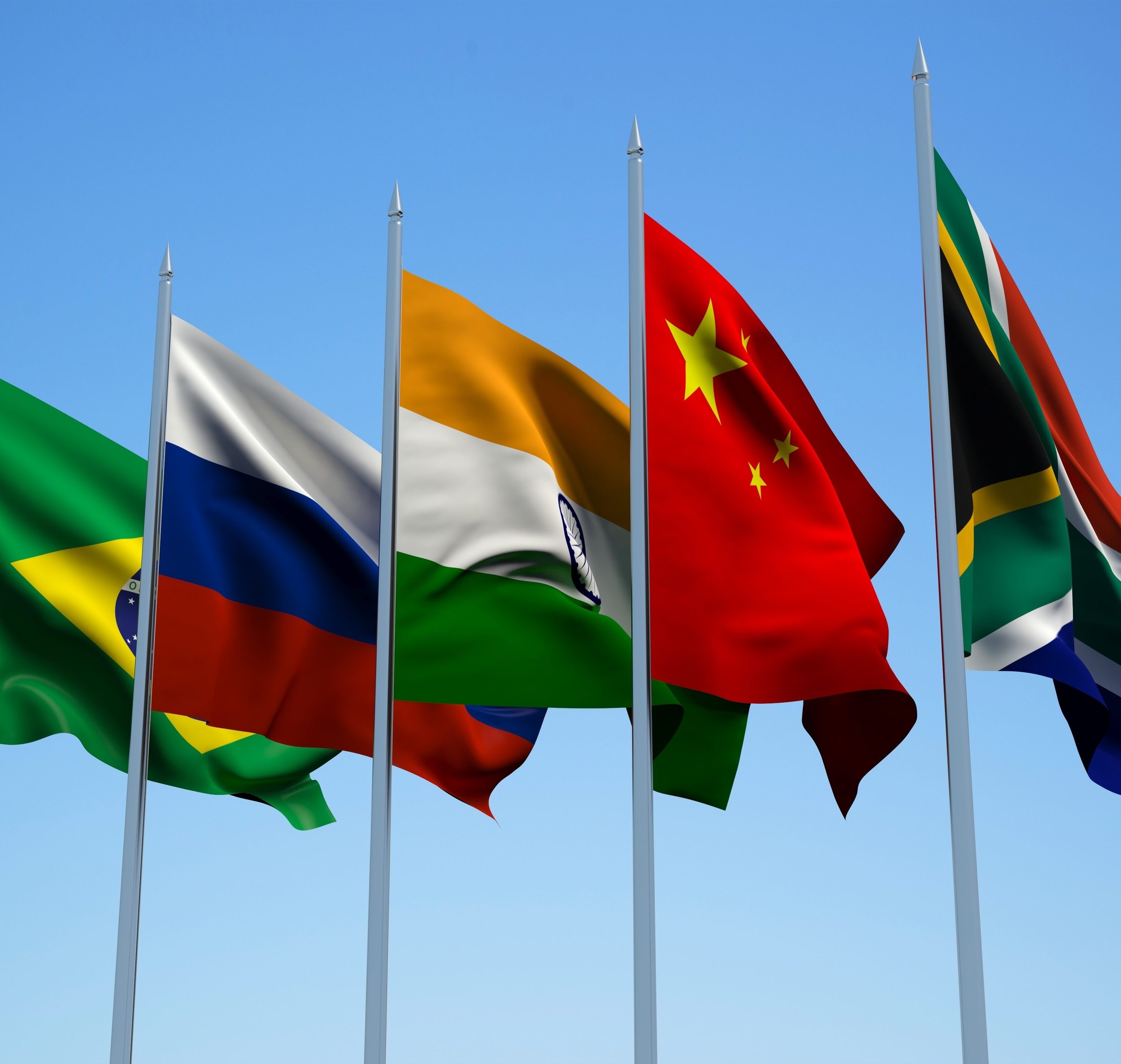 Brazil, Russia, India, China and South Africa (BRICS): An association of five major emerging national economies formed in 2006.
