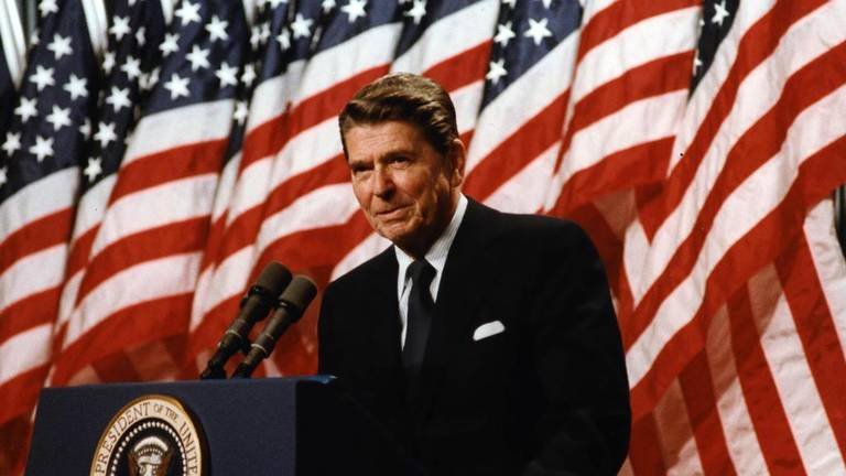 Ronald Reagan: The 40th President of the United States (1981-1989).