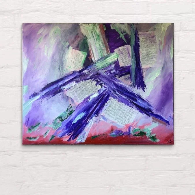 Original abstract painting by Gino Parisi – contemporary spiritual abstract art acrylic mixed media