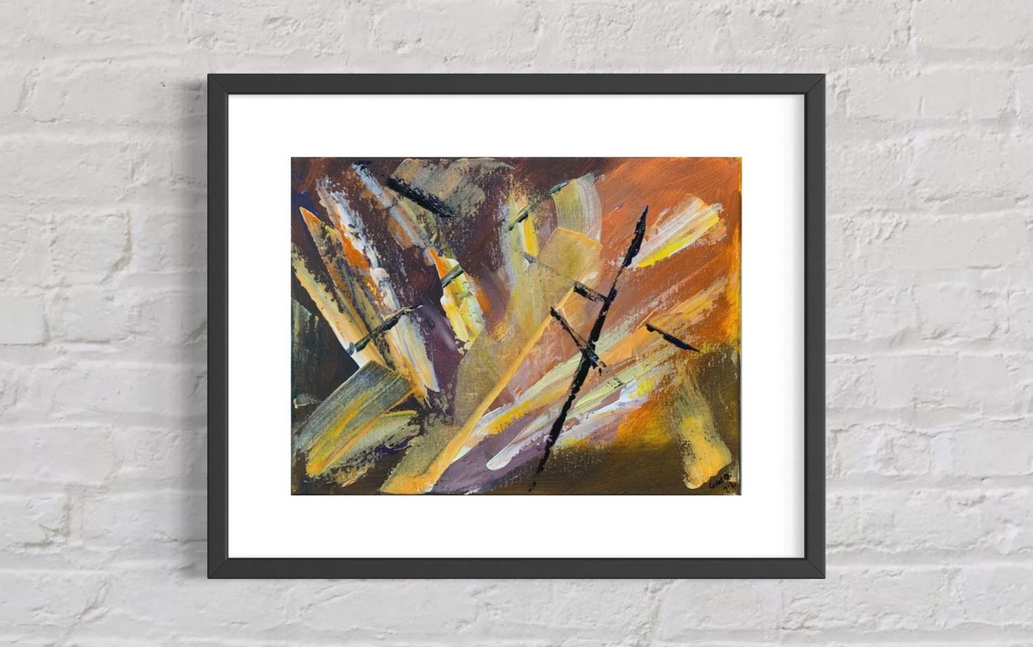 Title: Untitled Limited Edition Print  Limited Edition Giclée Print of original abstract painting Numbered and signed by the artist out of only 50 Certificate of Authenticity