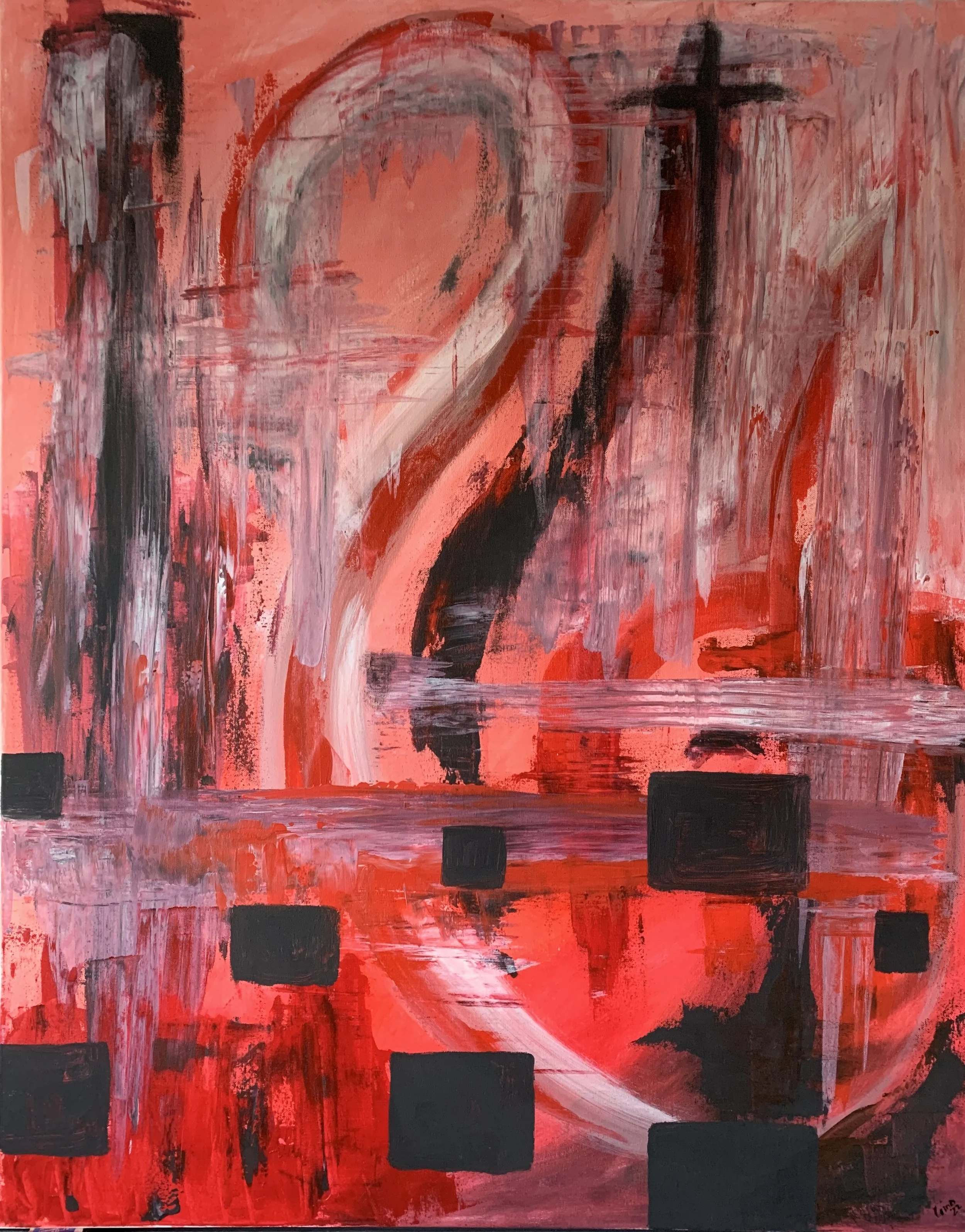 The egos inferno by Gino Parisi acrylic on canvas 101x81cm.jpg