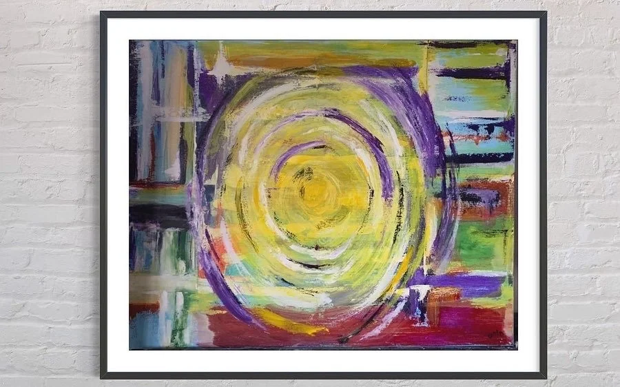 abstract painting called illusions by gino parisi for sale