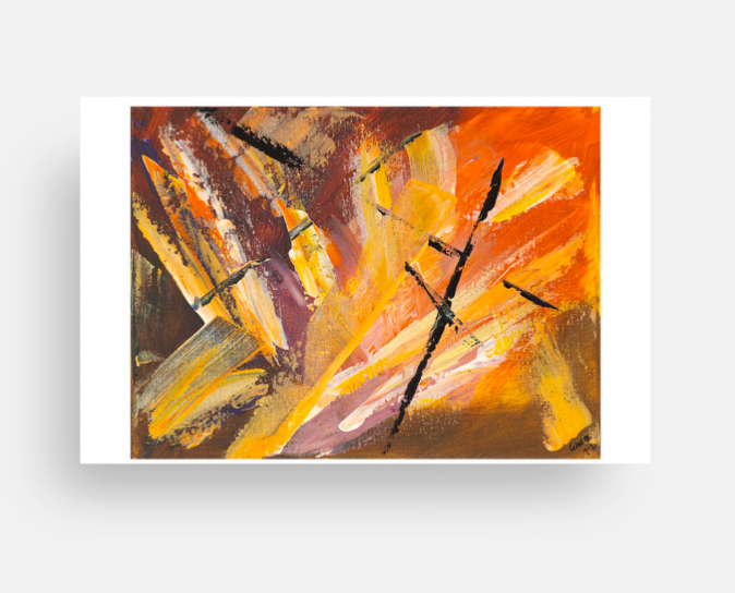 Title: Untitled Limited Edition Print  Limited Edition Giclée Print of original abstract painting Numbered and signed by the artist out of only 50 Certificate of Authenticity