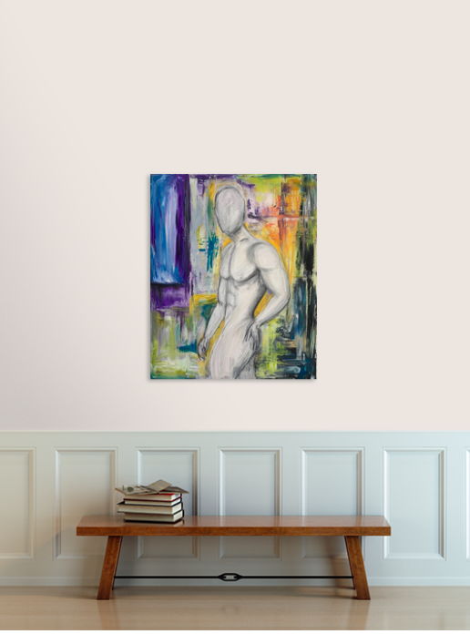 Original abstract painting by Gino Parisi – contemporary spiritual abstract art acrylic mixed media