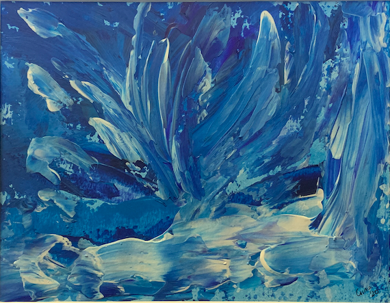 Original abstract painting by Gino Parisi – contemporary spiritual abstract art acrylic mixed media