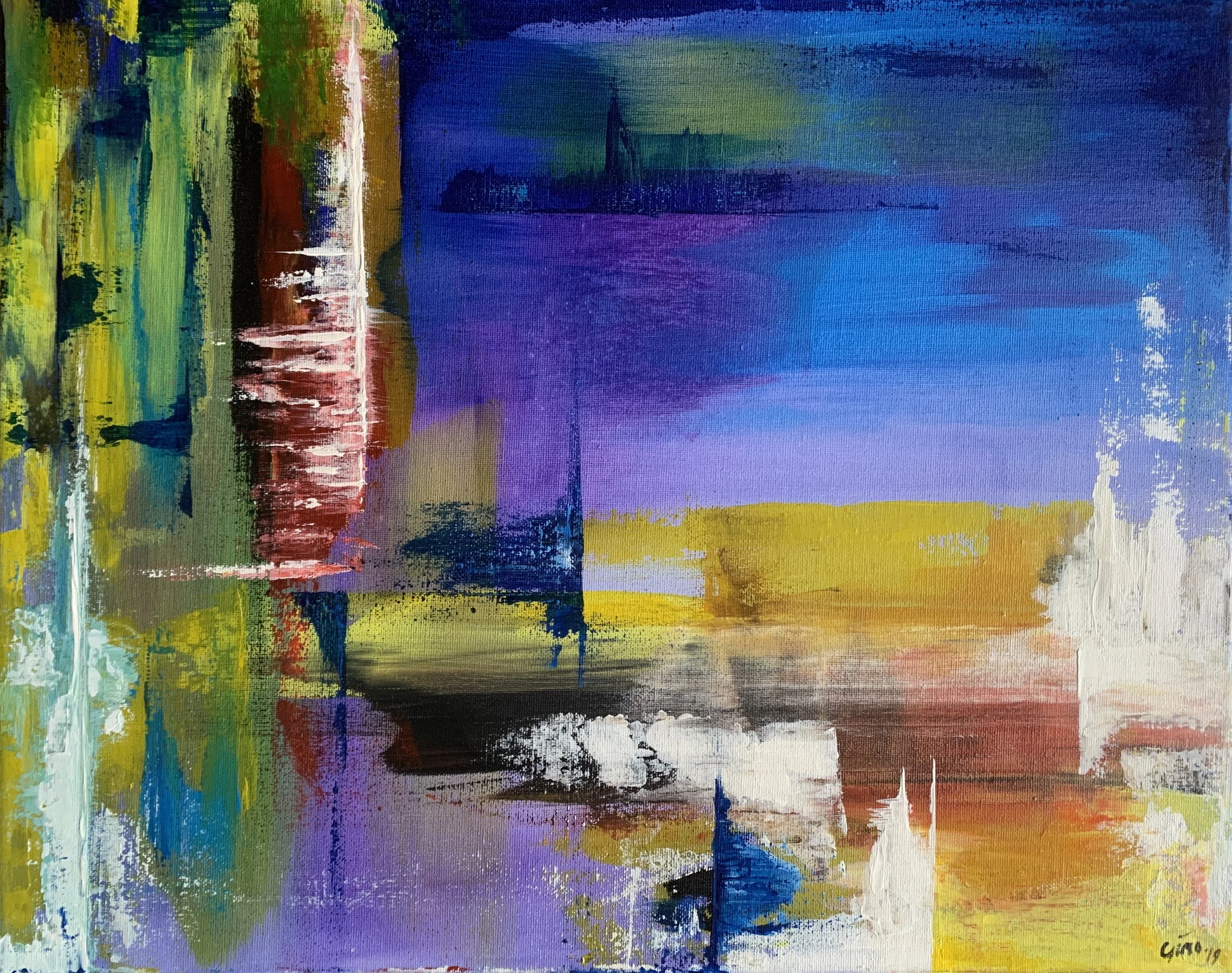 Title TIME by Gino Parisi acrylic on canvas 40x50cm £595.JPG