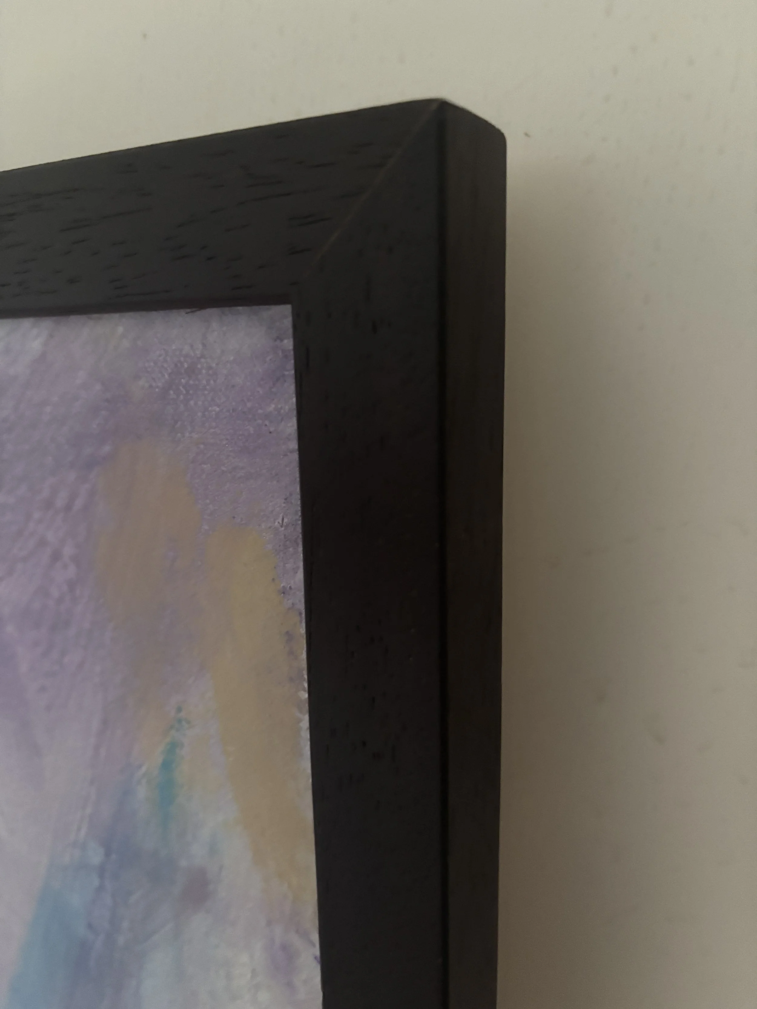 Abstract painting with bold textures and depth by Gino Parisi, spiritual artwork framed paintings