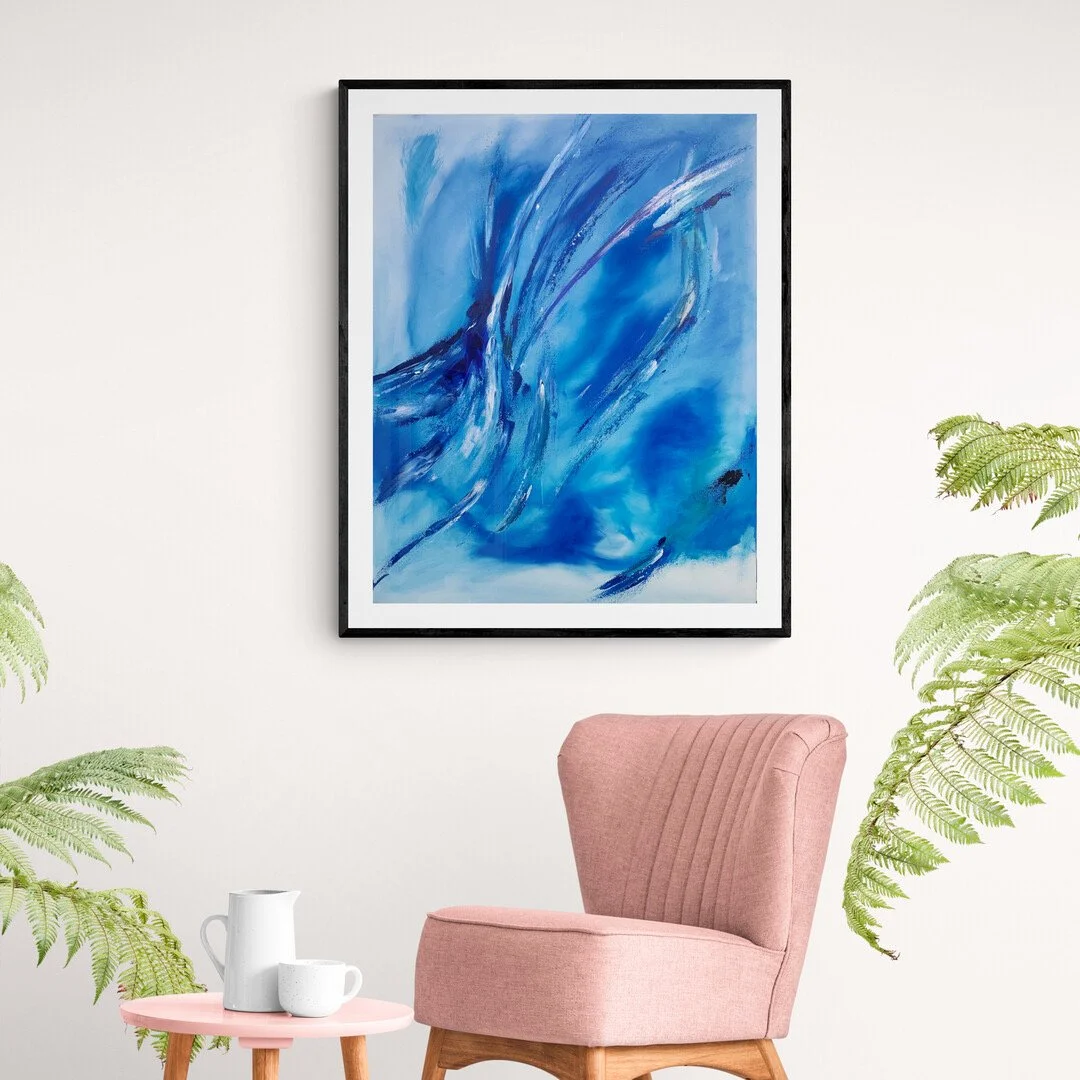 “Gino’s work brings a peaceful presence into our home. The painting feels alive.”