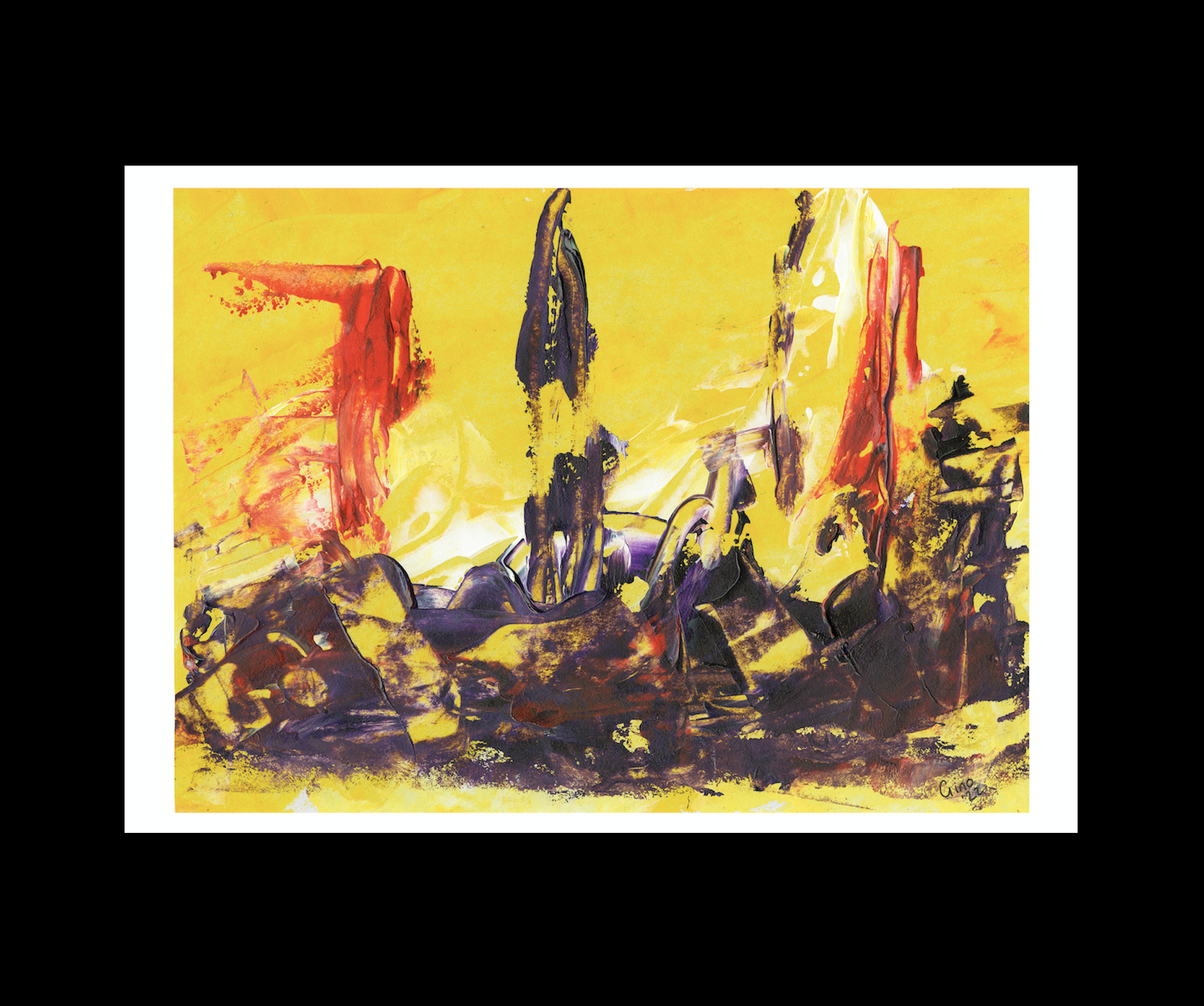 Title: Ascension Sunrise - Limited Edition Abstract Print