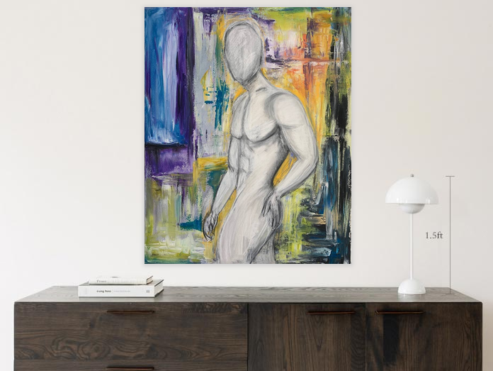 Original abstract painting by Gino Parisi – contemporary spiritual abstract art acrylic mixed media