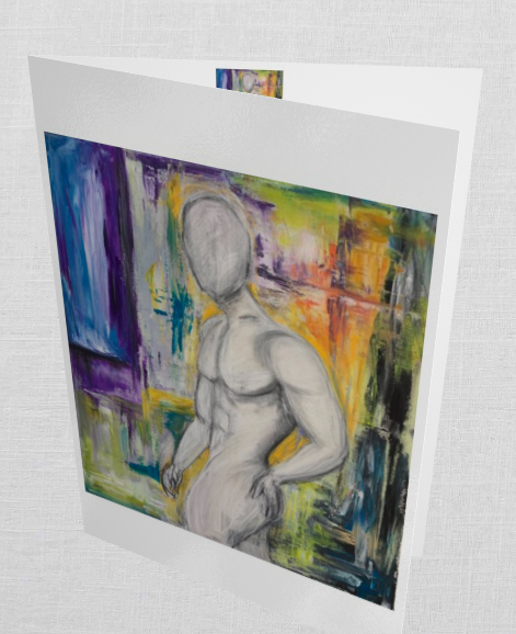 Original abstract painting by Gino Parisi – contemporary spiritual abstract art acrylic mixed media