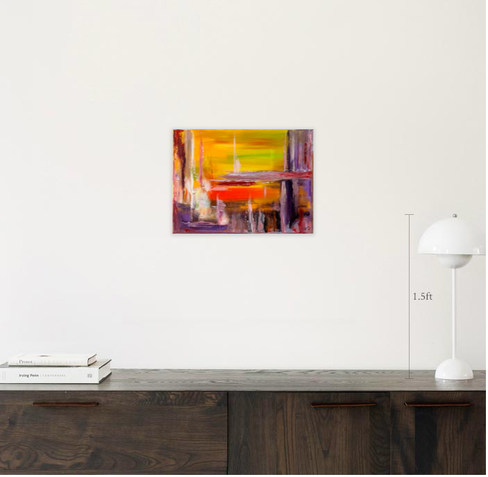 Original abstract painting by Gino Parisi – contemporary spiritual abstract art acrylic mixed media