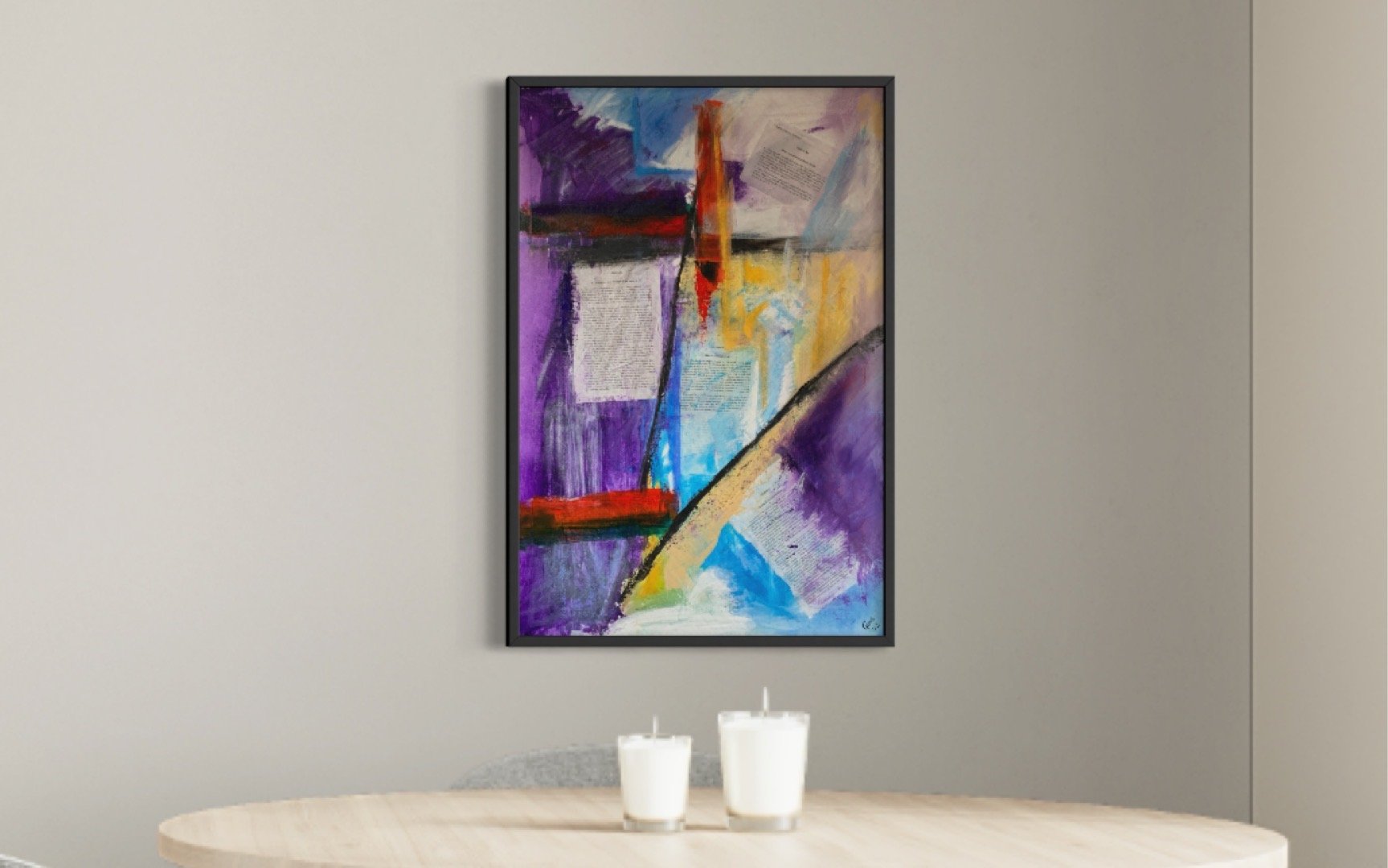 Original abstract painting by Gino Parisi – contemporary spiritual abstract art acrylic mixed media