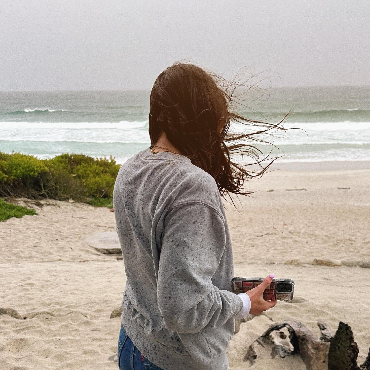 enjoying a rainy Carmel 🌊