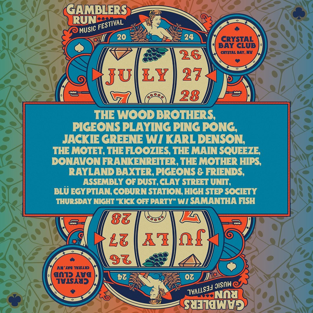 Stoked to be included on the Gambler&rsquo;s Run lineup this year! Shake Rattle and Roll some dice with us July 26th - 28th for some fun in the Lake Tahoe sun 🎲🌞 Tickets on sale Friday!