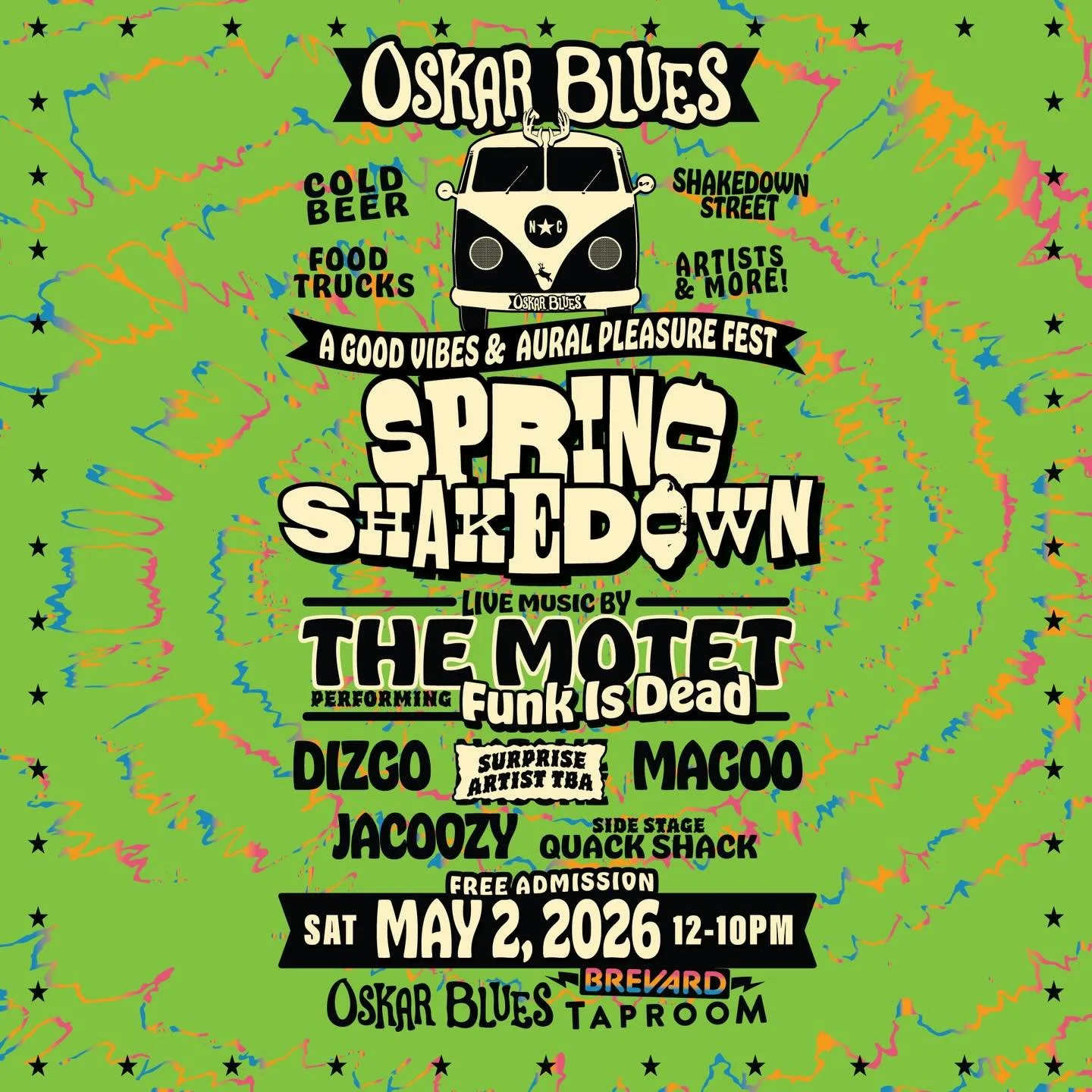 Funk is Dead is so back. We&rsquo;ll see you at Oskar Blues Spring Shakedown Fest in North Carolina on May 2nd. 💀🌹