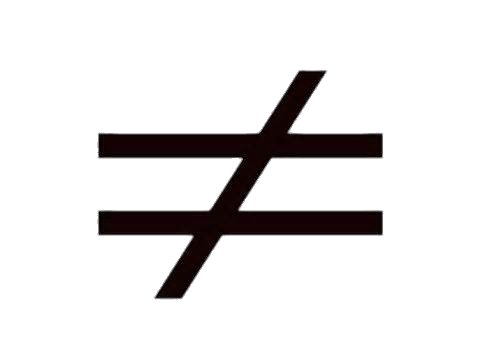not equal Symbol