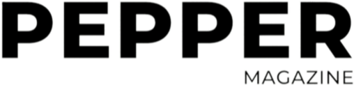 Logo of Pepper Magazine in black and white.