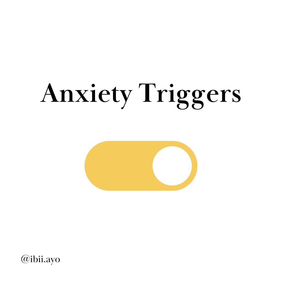 We know that dealing with anxiety can be scary, and feeling blindsided by the triggers can make it more overwhelming. 

Outlined in this post, are different triggers to look out for if you or someone close to you battles with anxiety. 

Do you find t