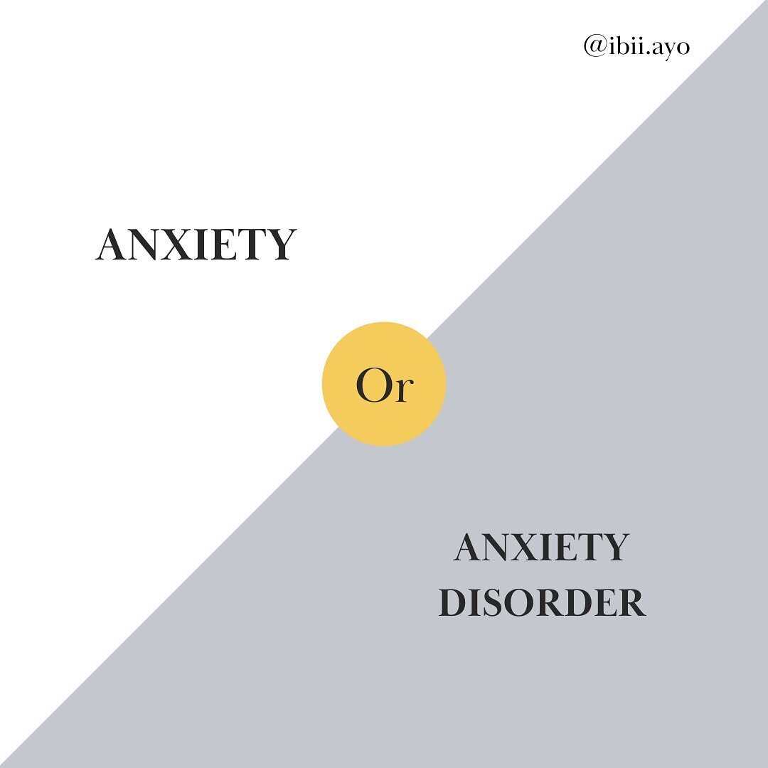 Did you know that experiencing anxiety (as an emotion) doesn&rsquo;t mean you have an anxiety disorder? 

It&rsquo;s not surprising that these two terms are (understandably) often mixed up. Hope this distinction provides some clarity. 

Are you guilt