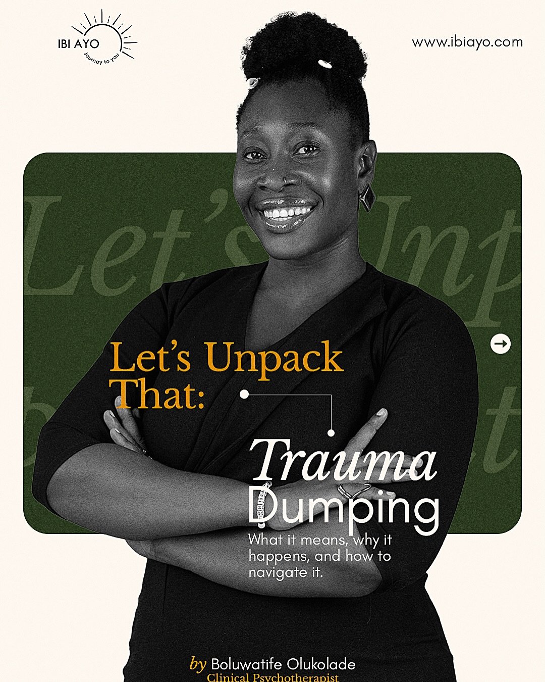 Sharing is powerful but how we share matters too.
In this edition of Let’s Unpack That, Boluwatife dives deep into trauma dumping: what it is, why it happens, how it affects others, and healthier ways to express difficult emotions.
Swipe thr