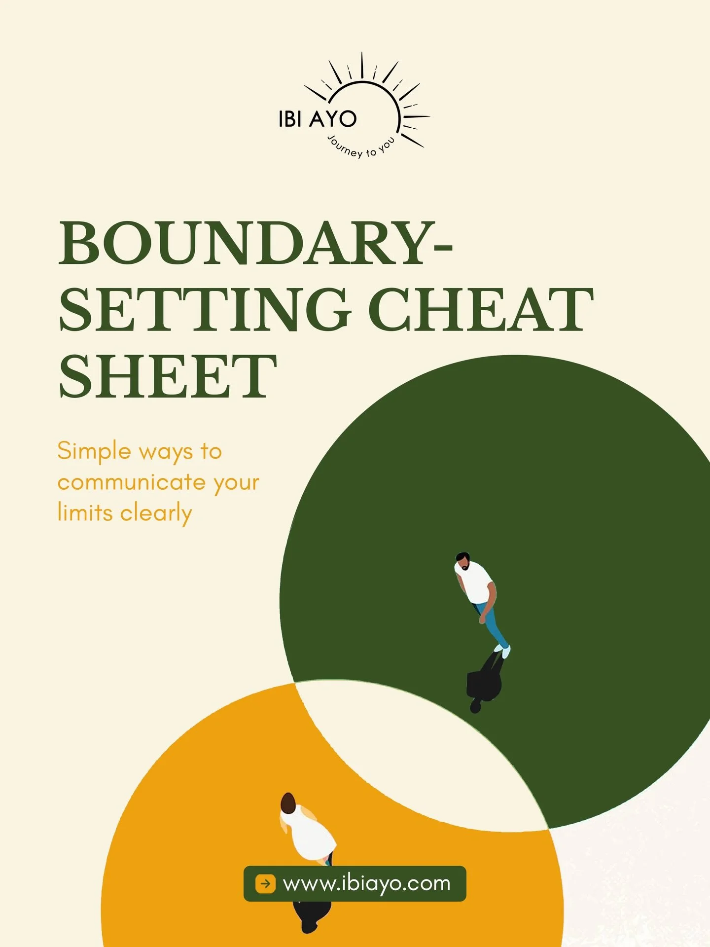 Setting boundaries is part of taking care of yourself.

It helps you manage your time, your energy, and your relationships more honestly.

If you&rsquo;ve been feeling stretched or overwhelmed, this is a good place to start.

Start small. Pick one bo