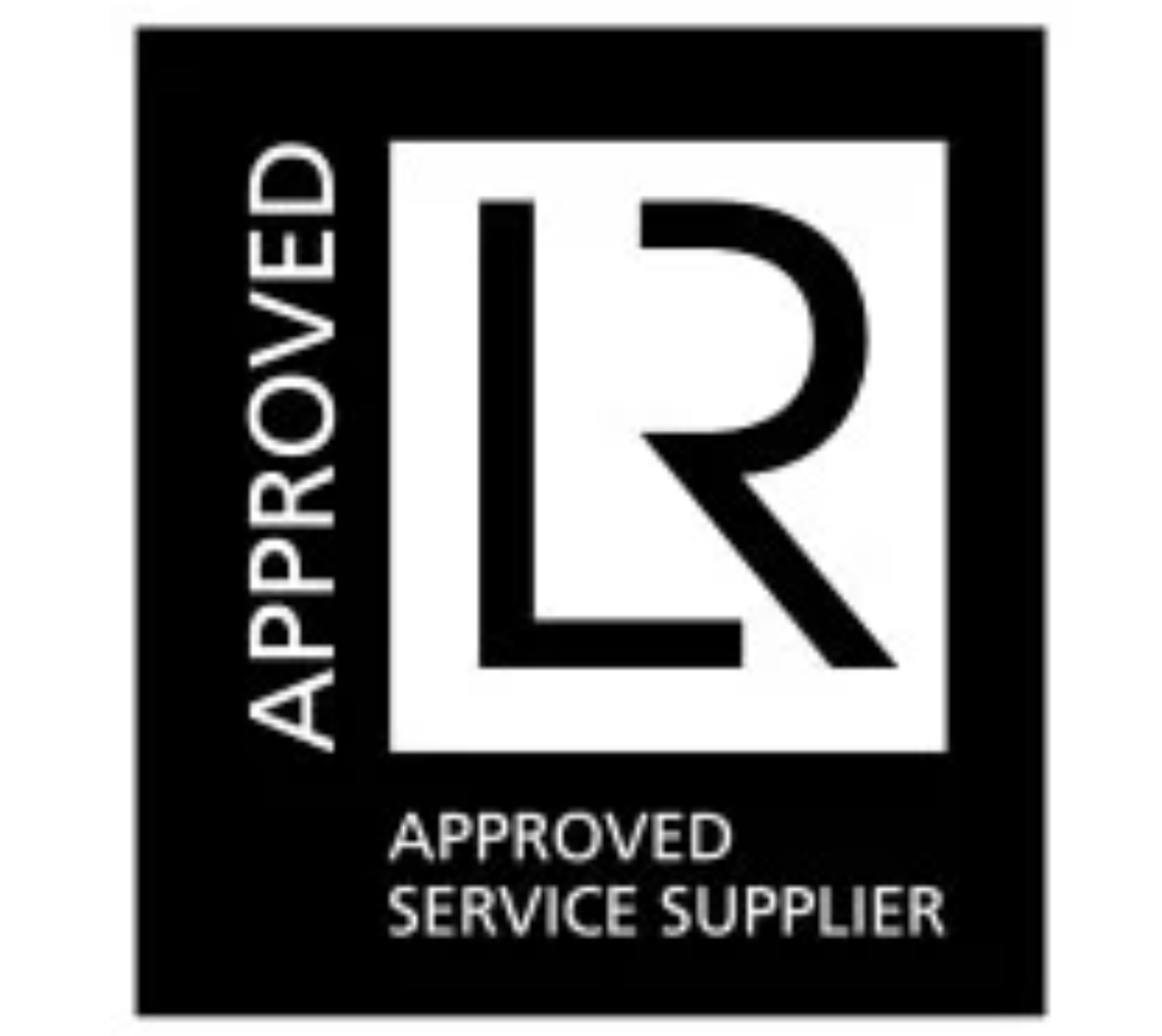 Logo with large 'LR' initials, surrounded by the words 'Approved Service Supplier.'