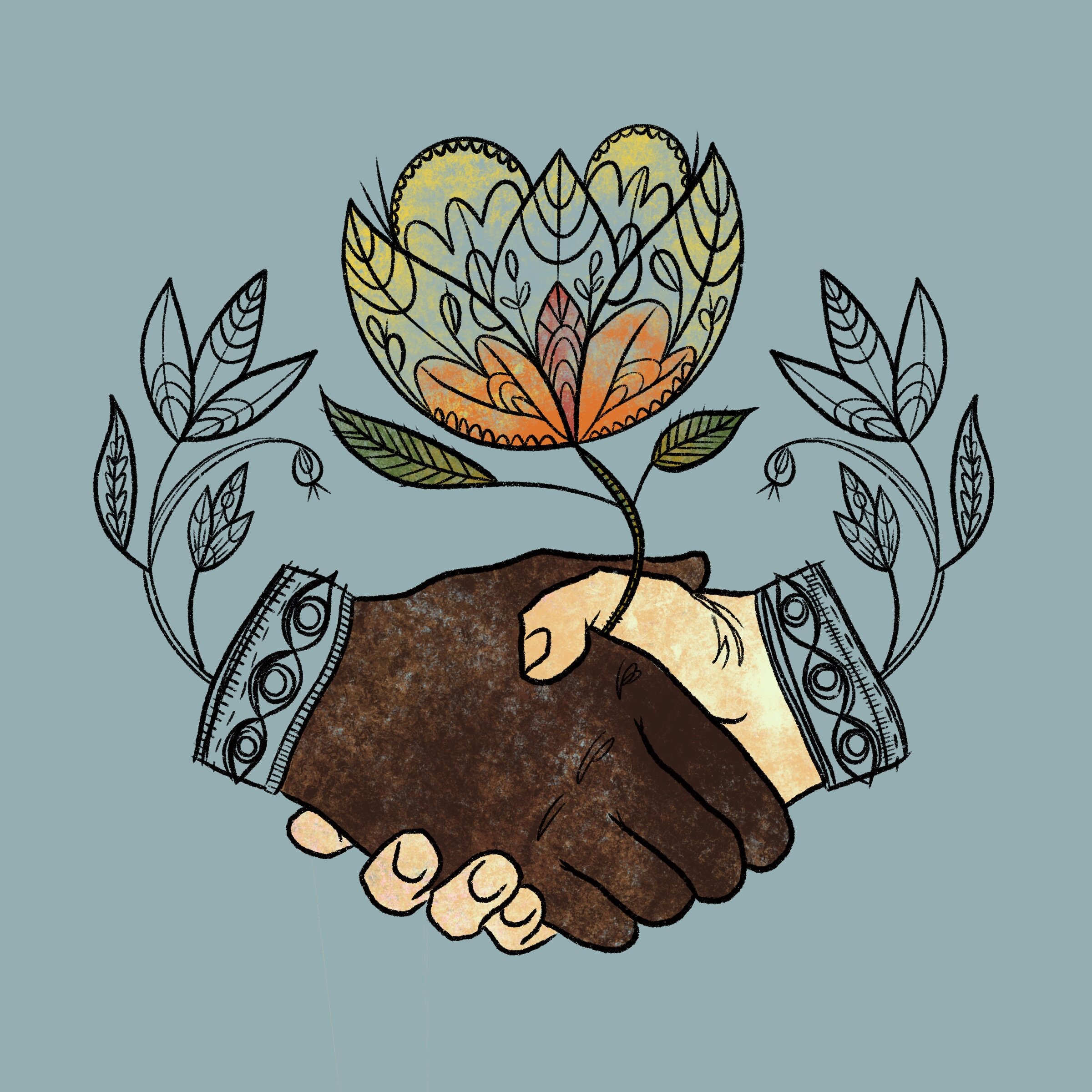 “Strong Handshake” poster