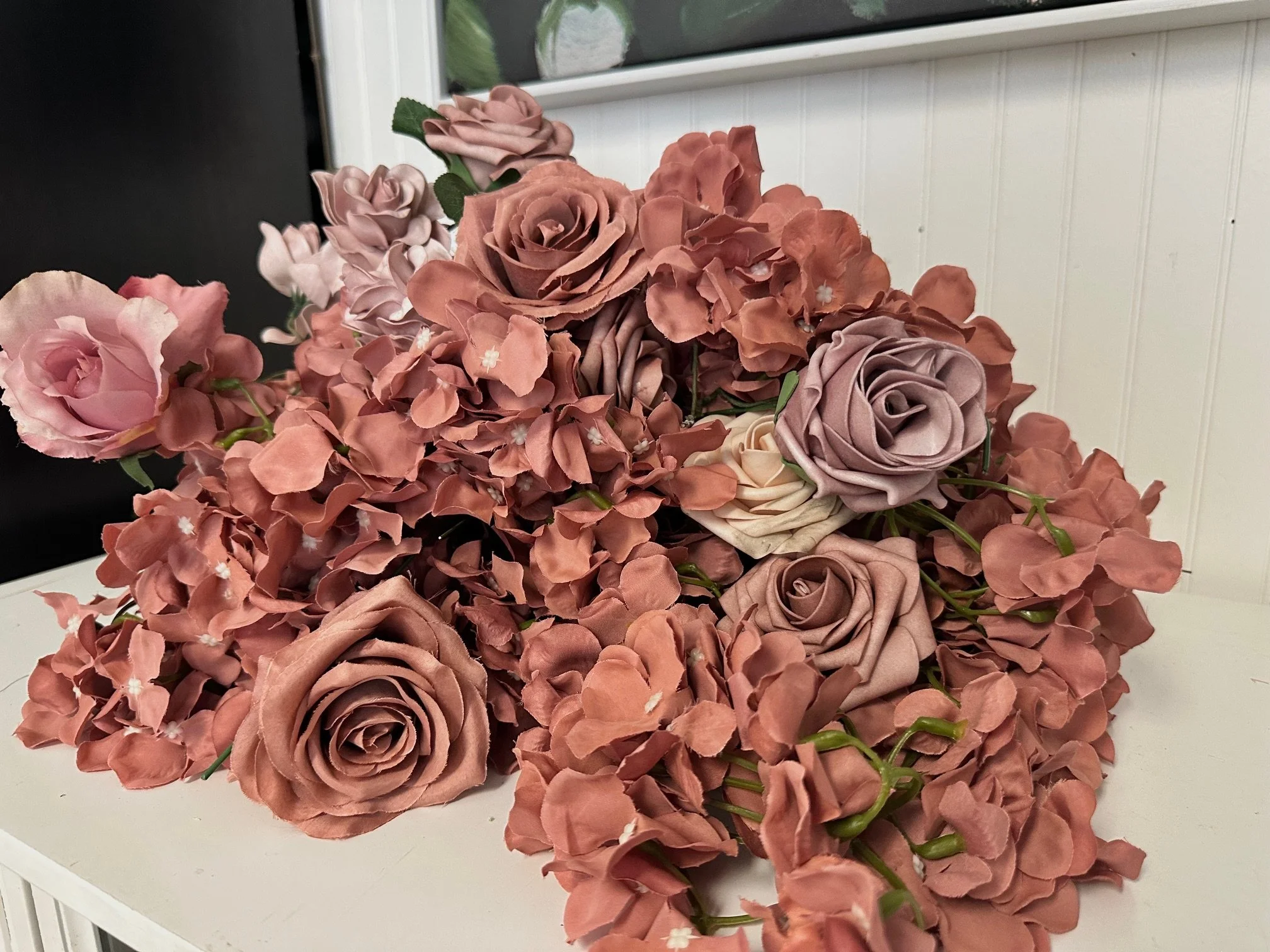 Various Dusty Pink/Mauve Floral Stems