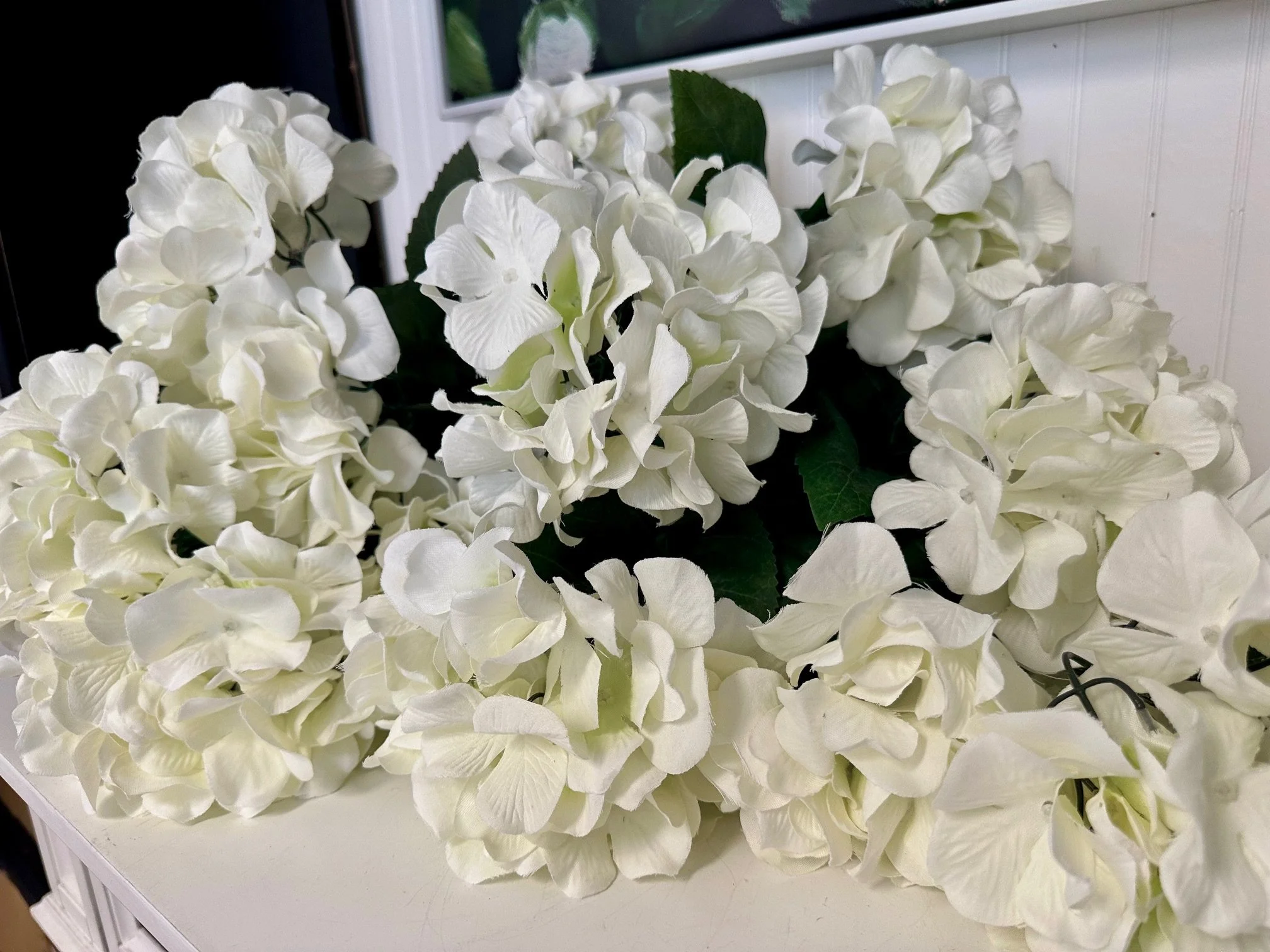 White Hydrangea Floral Stems