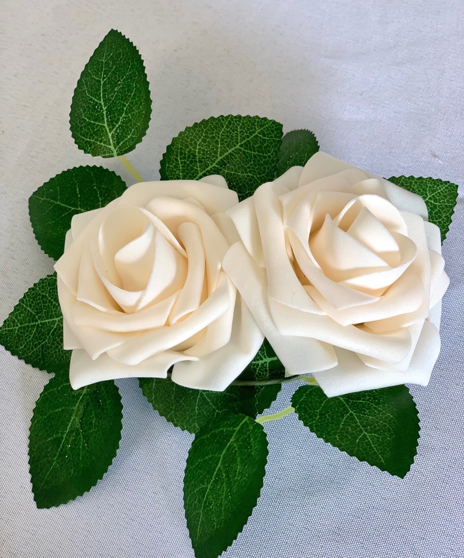 Cream colored Individual Roses