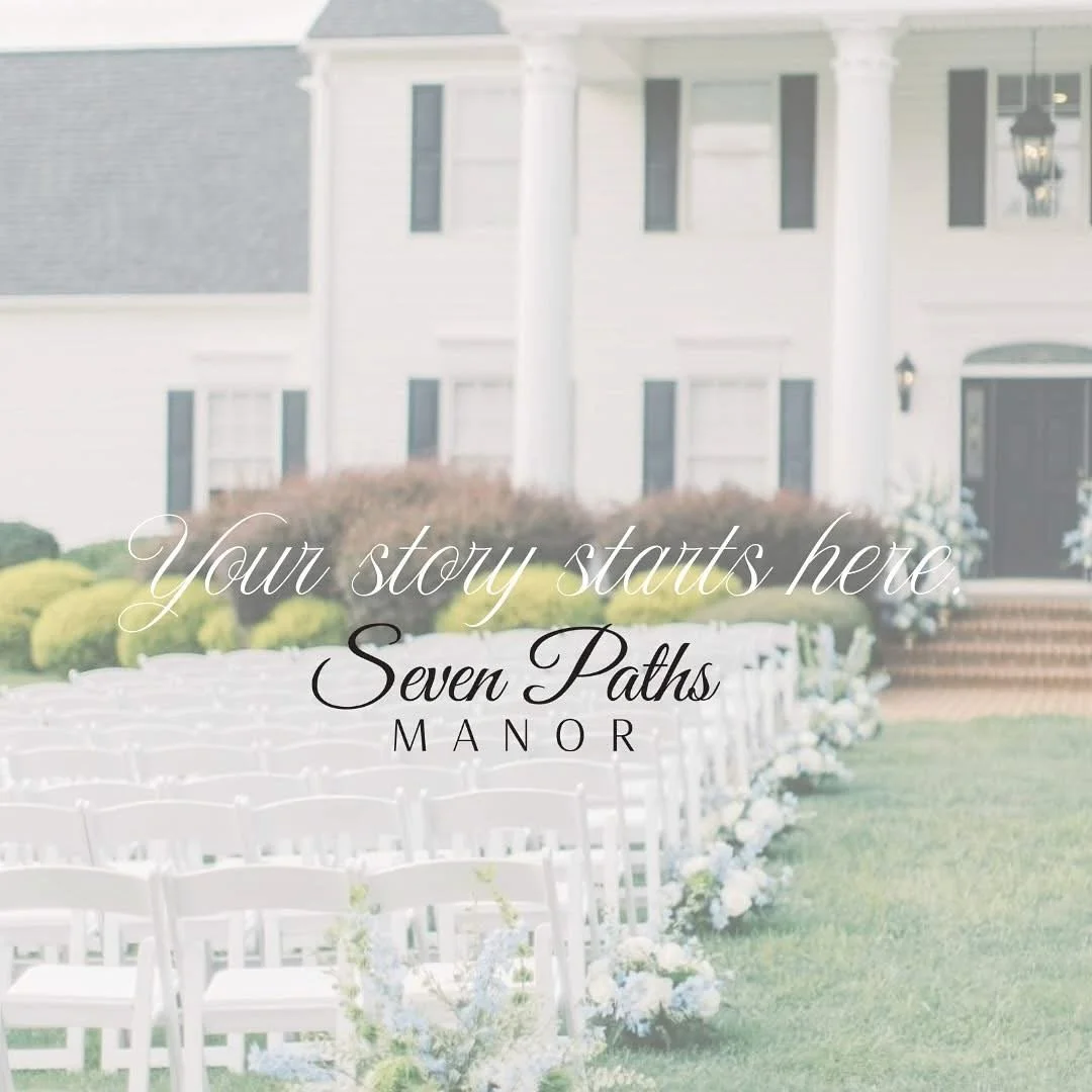 π Your story starts here… at Seven Paths Manor, where timeless charm meets modern elegance. β¨ From stunning ceremony sites to elegant reception spaces, every detail is crafted for your dream day.
π
 Schedule your personal tour today and fall