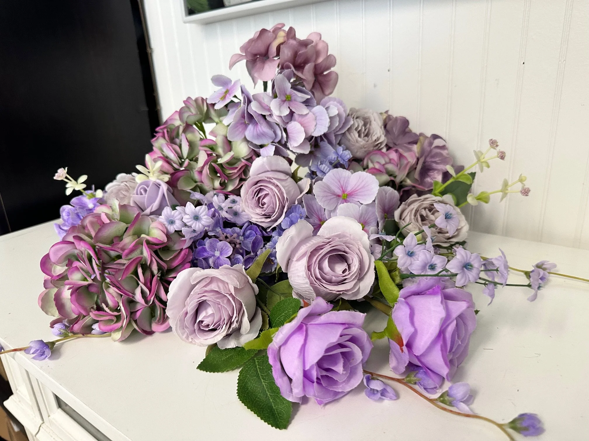 Various Light Purple Floral Stems