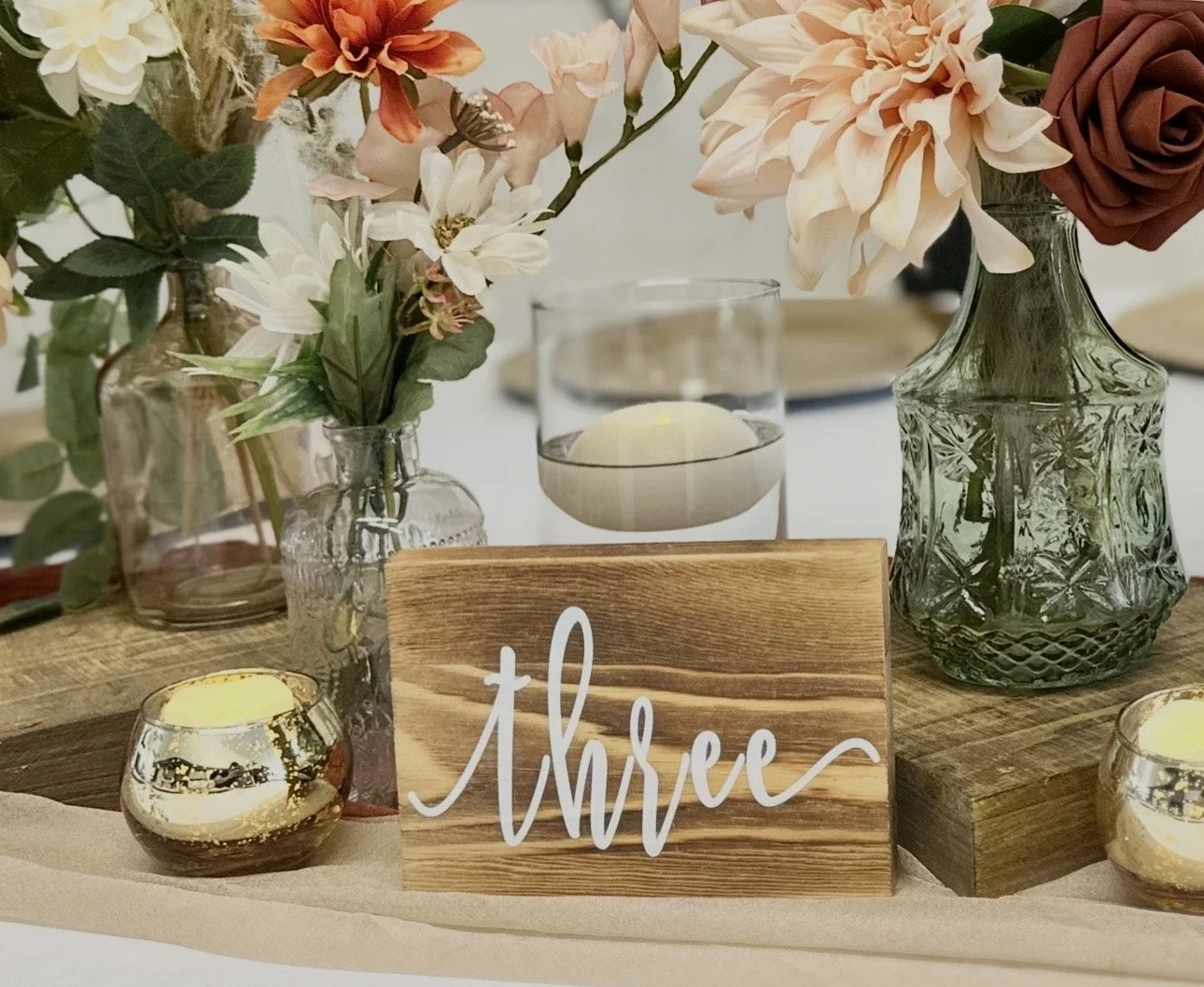Wooden Table Numbers